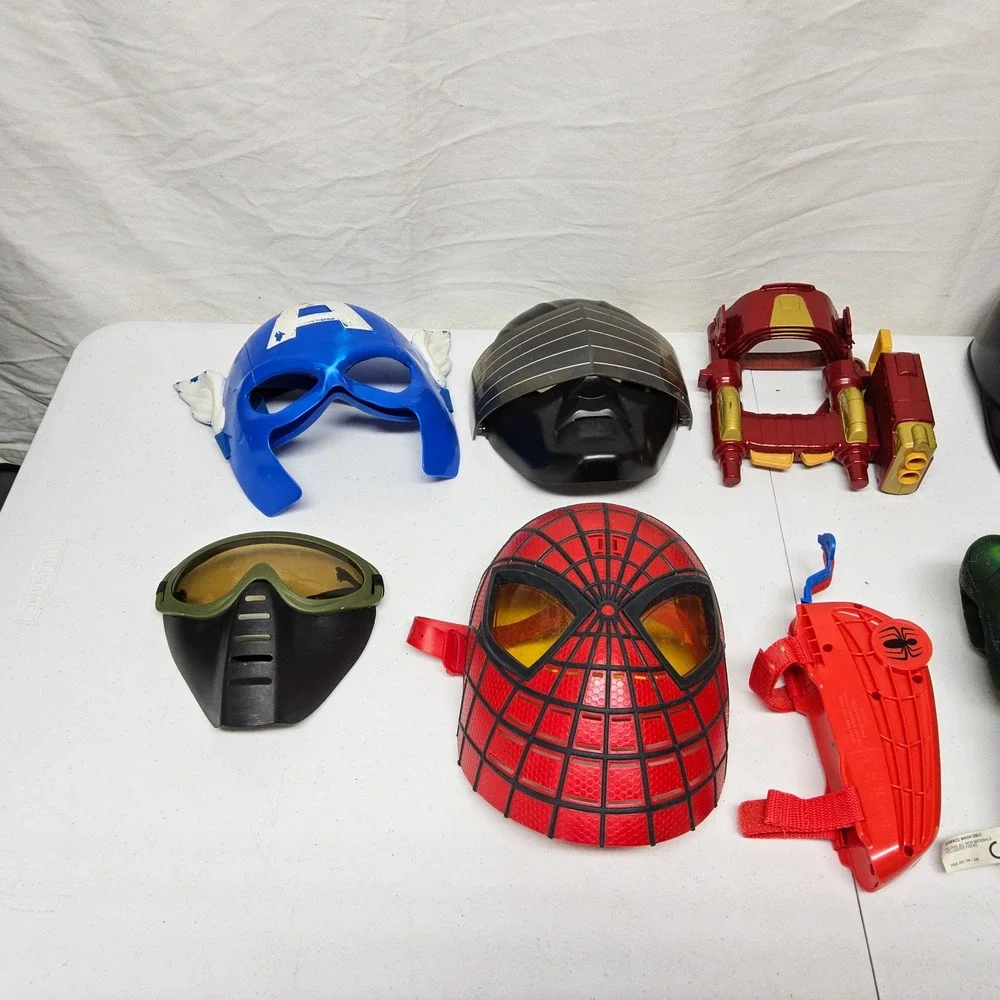 Marvel Star Wars Toy Mask Accessory Lot Kids Superhero Dress Up Pretend Play